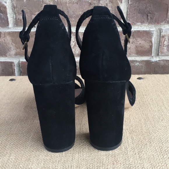 Aldo Suede Ankle Strap Block Heels - Picture 3 of 8